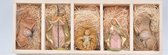 Statues de crèche Joseph, Marie, Jésus, bœuf et âne 12 cm - Statues religieuses de Noël / crèches