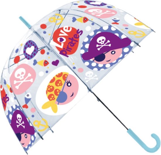 Kids Licensing Paraplu Love Pirates 48 Cm Polyester