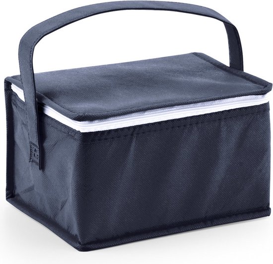 Set van 2x stuks kleine koeltassen voor lunch blauw 20 x 14 x 13 cm 3.5 liter - Koeltassen van Benson — afbeelding 2