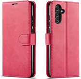 LuxeBass Hoesje geschikt voor Samsung Galaxy A13 5G - Boekhoesje - Roze - Portemonneehoesje - telefoonhoes - gsm hoes - telefoonhoesjes