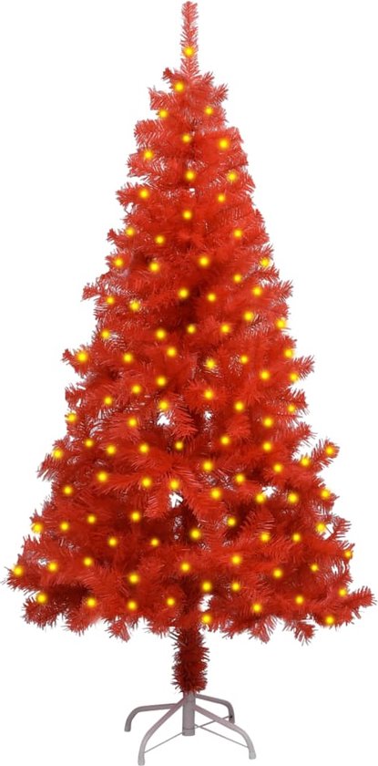 Kunstkerstboom met standaard smal 180 cm PVC groen kopen