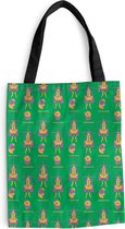 MuchoWow® Schoudertas - Strandtas - Big Shopper - Boodschappentas - Masker - Patronen - Carnaval - Joker - 40x50 cm - Katoenen tas