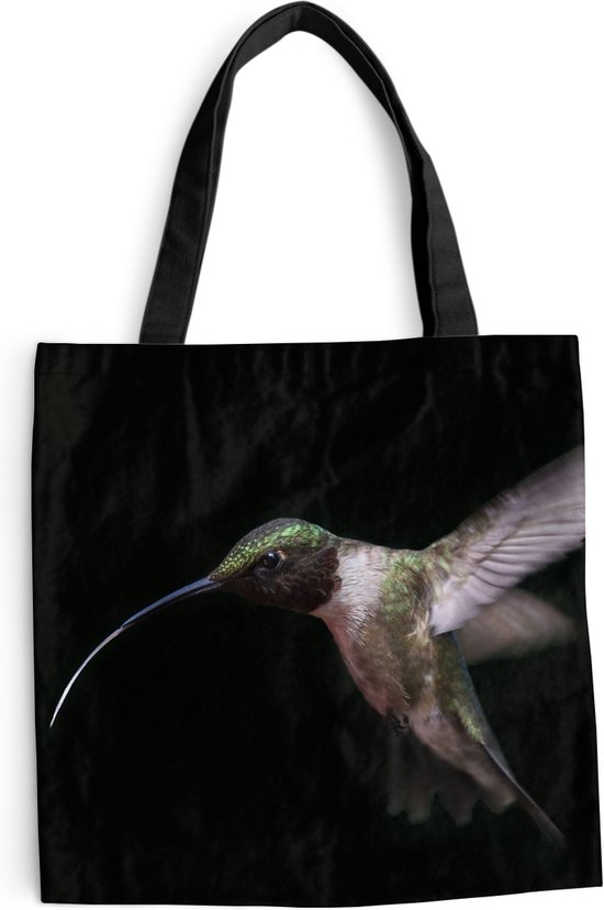 Sac Bandoulière - Sac De Plage - Shopper Colibri - Vogel - Ressorts - 45x45 cm - Sac Coton