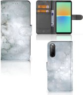 Flip case Sony Xperia 10 IV Smartphone Hoesje Painting Grey