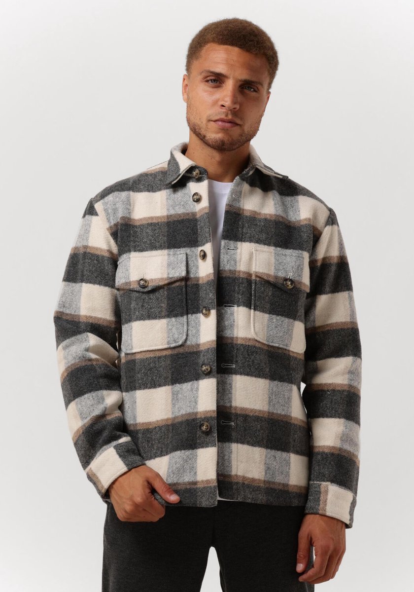 Selected Homme flannel check shirt in navy and white | ASOS