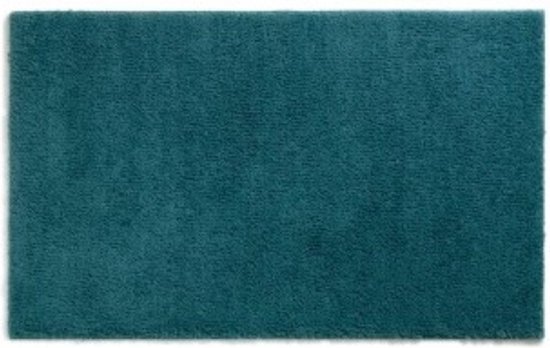 Badmat, 80 x 50 cm, Polyester, Petrol Blauw - Kela | Maja