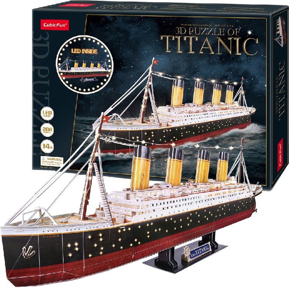 Cubic Fun - 3D Puzzel Titanic LED (2010328) — afbeelding 16