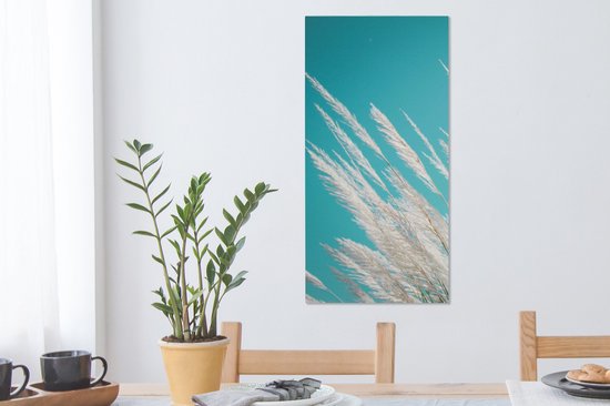 Tableau sur Toile Herbe de Pampa - Végétal - Végétal - 40x80 cm - Décoration murale