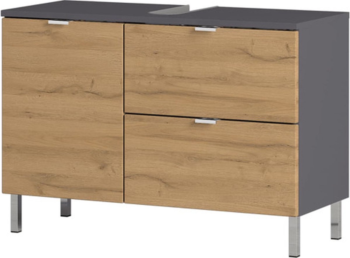 Germania-Wastafelonderkast-GW-Mauresa-34x80x56-cm-grafiet-eikenkleurig