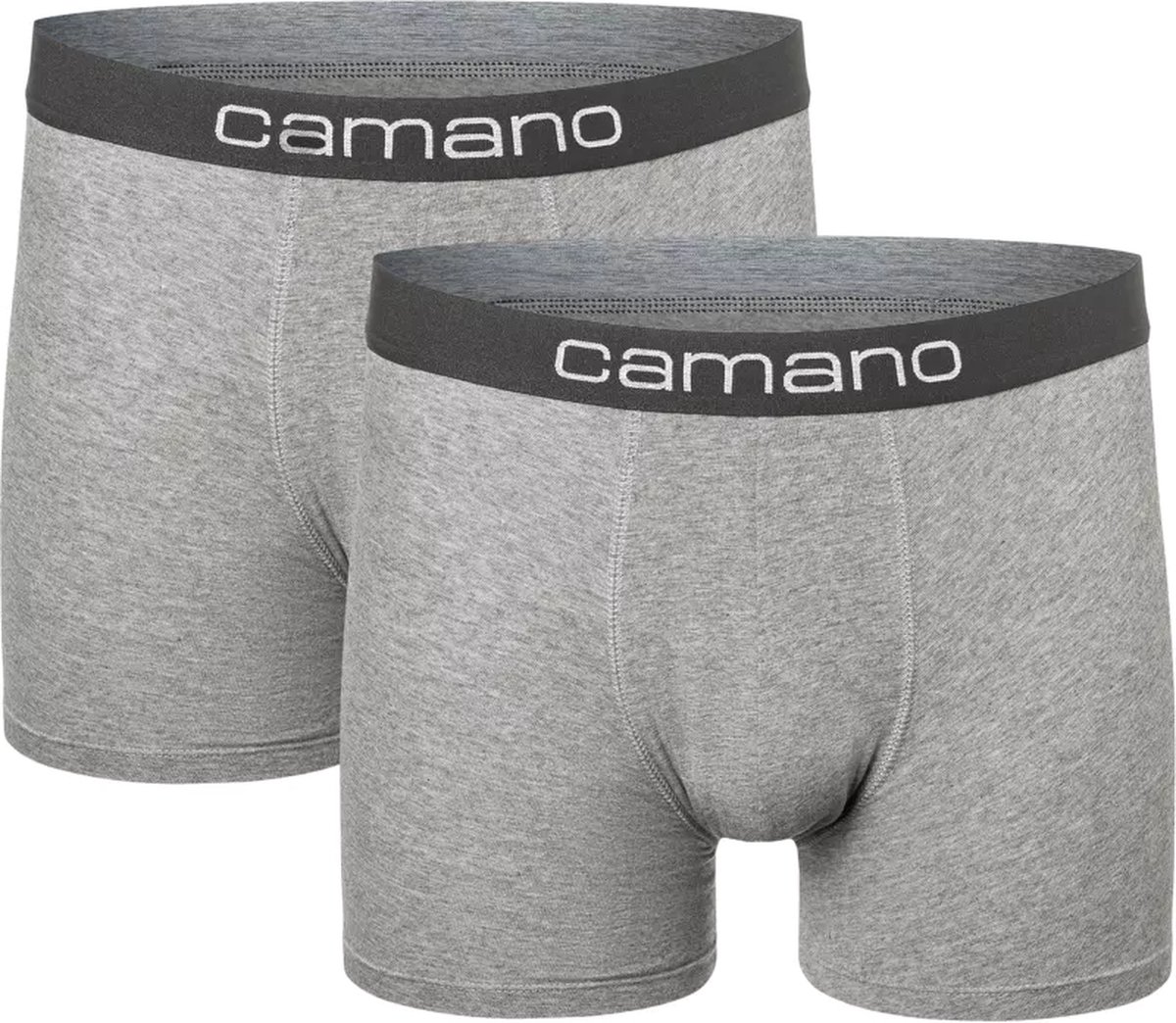 Camano - Boxershorts - High Comfort - Katoen - Stretch - Top Boxers - Grijs melange - M