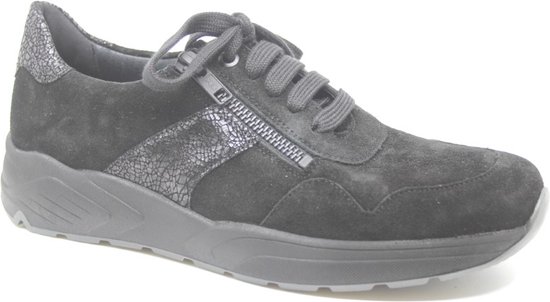 Solidus, 53008, 53008 01100, Zwarte sneakers wijdte F