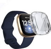 Fitbit Versa 3 / Sense Hoesje - Full Protect Flexibel TPU - Transparant