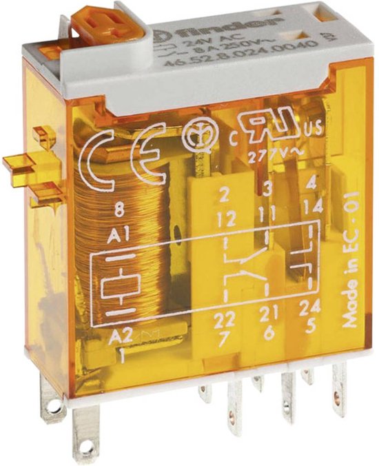 Finder 46.61.8.120.0040 Relè ad innesto 120 V/AC 16 A 1 scambio 1 pz