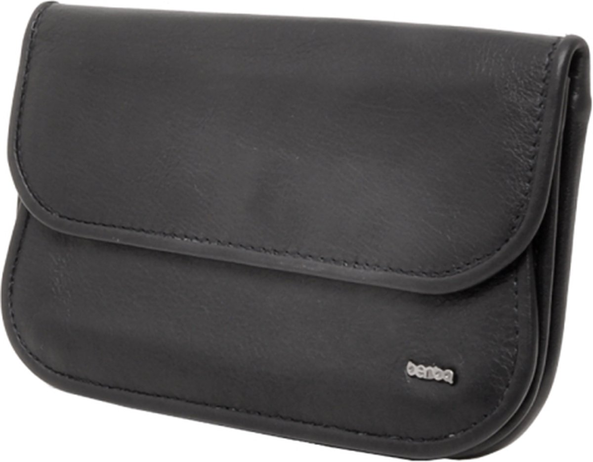 Berba | Soft | Damesportemonnee | 4 pasjes | RFID | Zwart | Leer