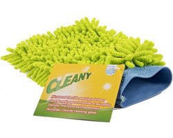 Cleany Microvezel Chenille Poetshandschoen – Licht – Krasvrij Schoonmaken – 15 x 23 cm – Herbruikbaar & Duurzaam