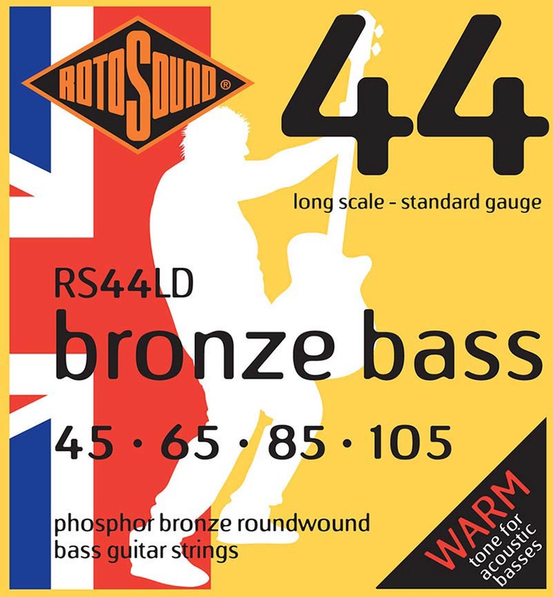 Snarenset akoestische basgitaar Rotosound RS44LD Standard Gauge