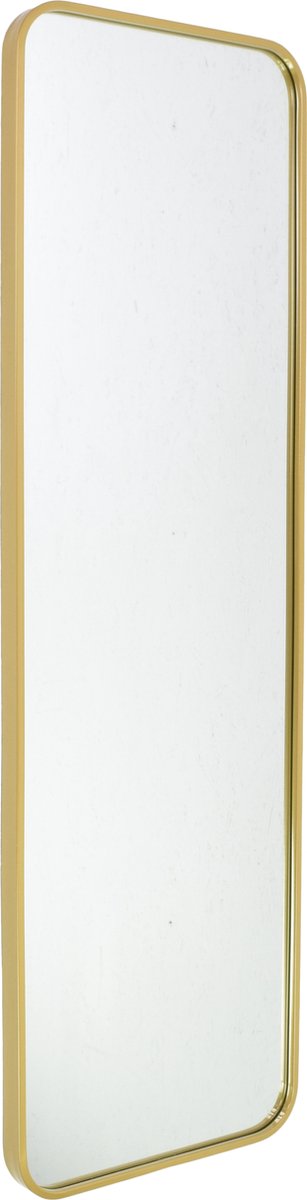Fragix Boston passpiegel rechthoekig - Goud - Metaal - 130x40cm - Industrieel