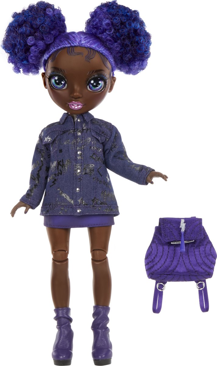 Rainbow High Junior High Special Edition Doll - 23 cm - Krystal Bailey - Paars - Modepop van Merkloos — afbeelding 3