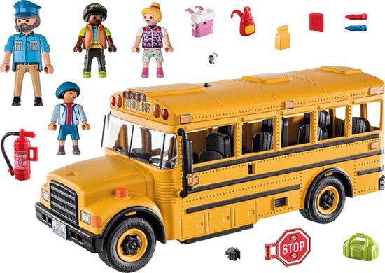 PLAYMOBIL City Life Amerikaanse schoolbus - 71094 | bol