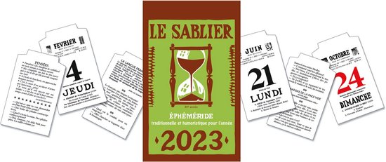 Calendrier 2023  BLOC ÉPHÉMÉRIDE B2