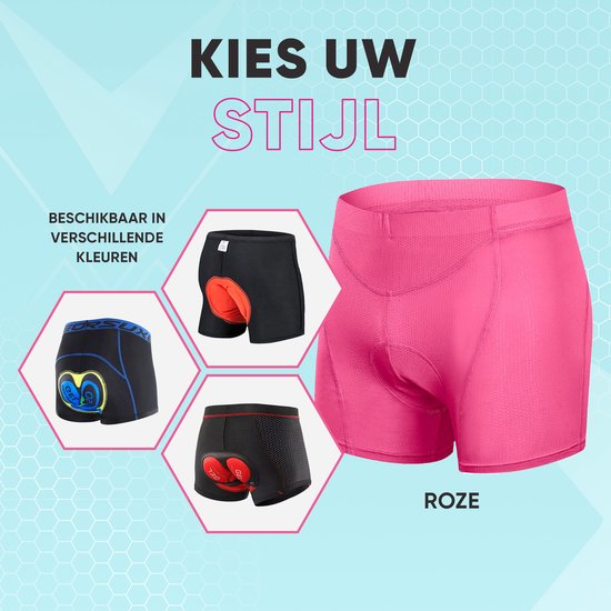 Fietsonderbroek Dames Heren met Zeem - Fietsbroek - E bike - Fietsondergoed - Wielerbroek - 3XL — afbeelding 4