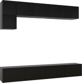 vidaXL-5-delige-Tv-meubelset-spaanplaat-zwart