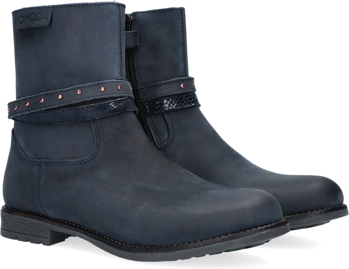 Omoda Om121740 Enkellaarsjes - Enkelboots met rits - Meisjes - Blauw - Maat  28 | bol.com