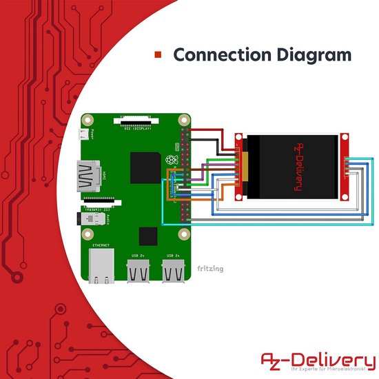 Waveshare 1.8 Inch SPI TFT-LCD Display 160*128 Pixels - For Raspberry Pi Pico