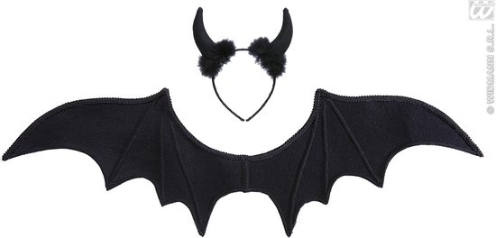 WIDMANN - Ensemble Demon noir Accessoire Halloween - Accessoires de  vêtements pour... | bol