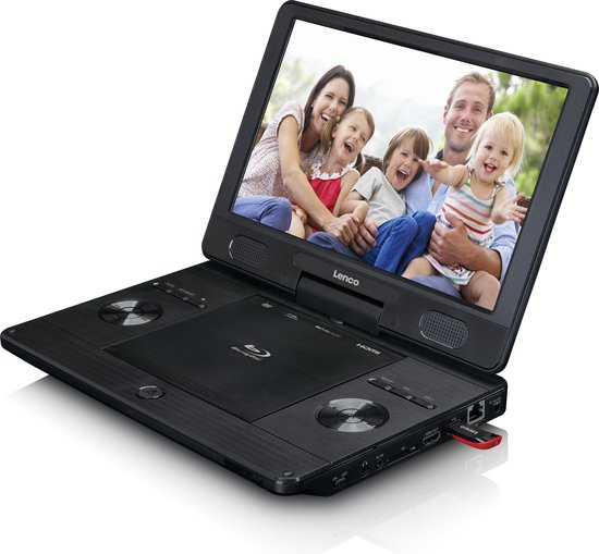 Lenco BRP-1150BK - Draagbare 11.5" Blu-ray - DVD speler met USB en SD,  zwart | bol