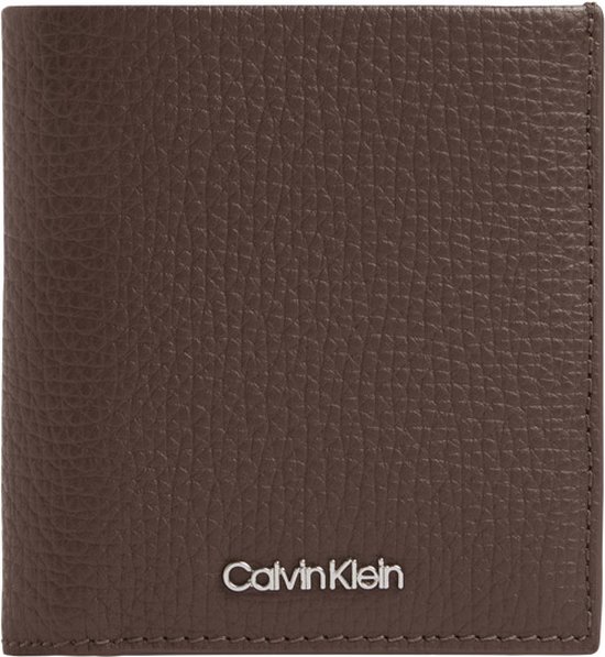 Calvin Klein - Minimalism trifold 6cc w/coin - RFID - heren - chester brown