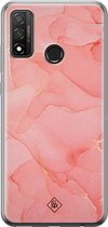 Casimoda® hoesje - Geschikt voor Huawei P Smart (2020) - Marmer Roze - Siliconen/TPU - Soft Case - Roze - Marmer