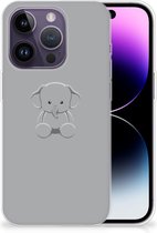 Telefoonhoesje Geschikt voor Apple iPhone 14 Pro Hippe Hoesjes Baby Olifant