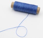 45 mètres de FIL Ciré pour CUIR, Couleur BLEU ROYAL