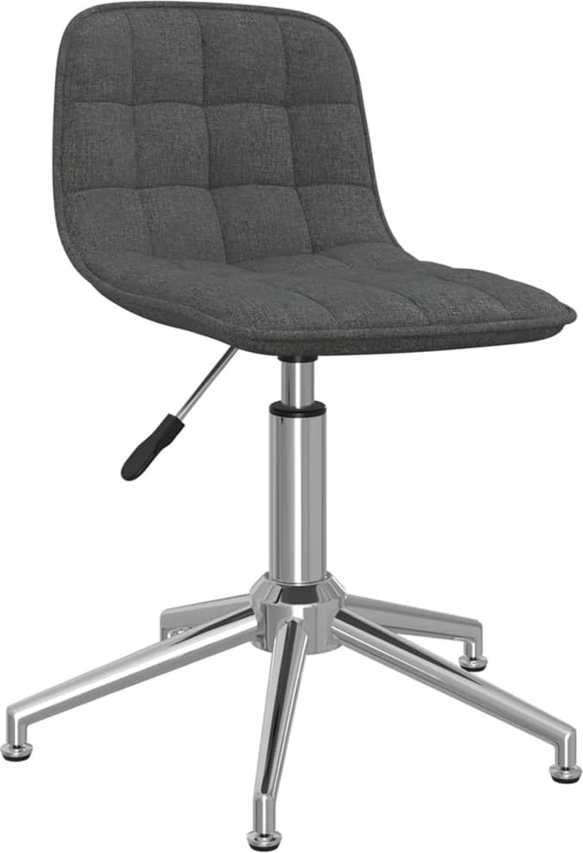 Prolenta Premium - Kantoorstoel draaibaar stof donkergrijs