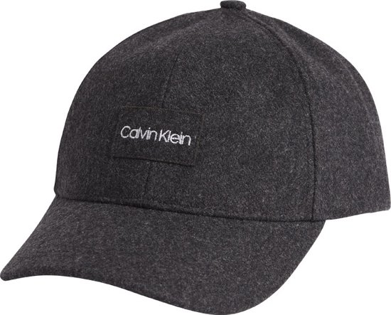 Calvin Klein - casquette BB en laine CK - homme - charbon moyen | bol