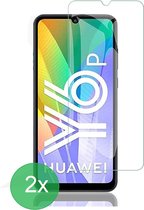 Geschikt Voor: Huawei Y6p Screenprotector 2x - screen protector - glas - bescherm - beschermglas - ZT Accessoires