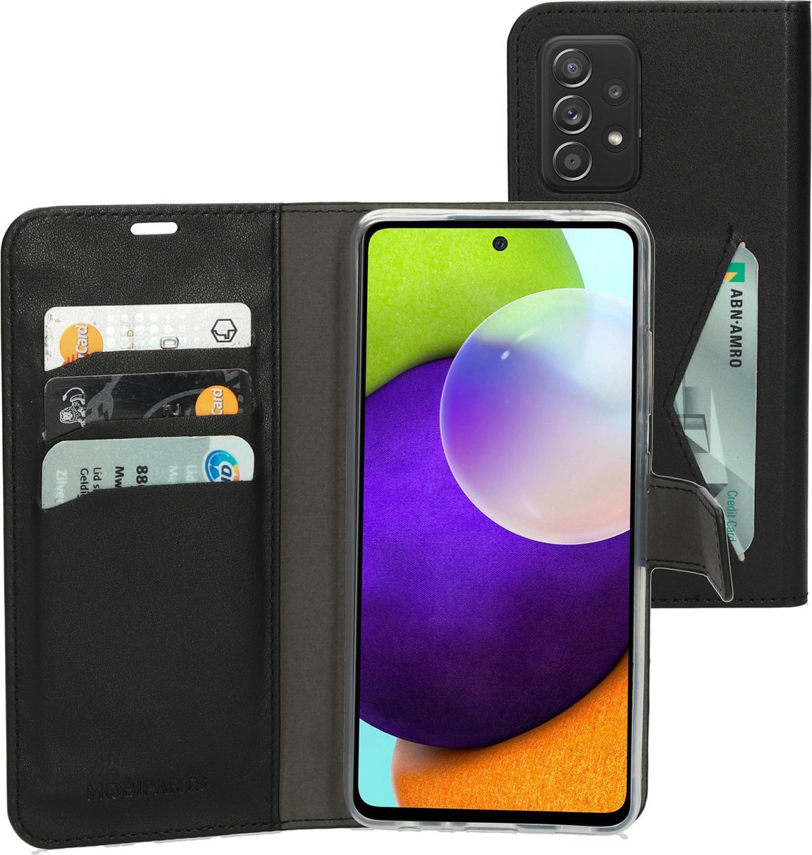 Mobiparts Classic Wallet Case Samsung Galaxy A52 4G/5G/A52s 5G (2021) - Zwart