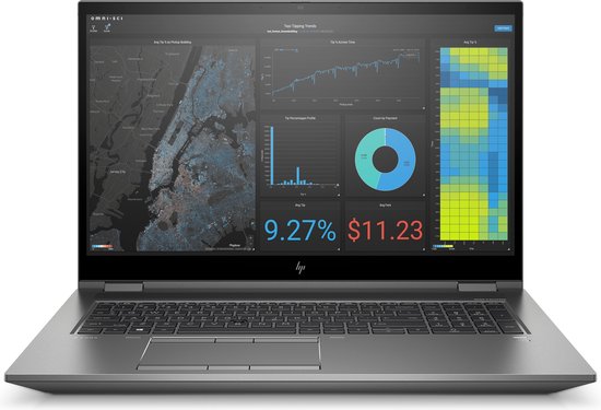HP ZBook Fury 17 G7 - Workstation laptop - 17.3 inch - Intel Core i7-10750H - 32 GB RAM, 1 TB SSD - Nvidia Quadro RTX 4000 - Windows 10 Pro