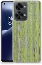 Cover Case OnePlus Nord 2T Smartphone hoesje Green Wood