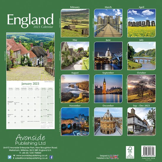 Engeland / England Kalender 2023  bol.com