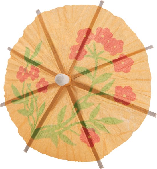 Sier Cocktail decoratie prikker - papieren parasol - 150 stuks