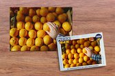 Puzzel Sinaasappel - Hand - Fruit - Markt - Legpuzzel - Puzzel 500 stukjes