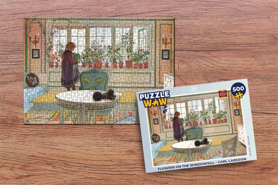 Puzzle Fleurs sur le rebord de la fenêtre - Carl Larsson - Puzzle - Puzzle 500 pièces - Sinterklaas présente - Sinterklaas pour les grands enfants