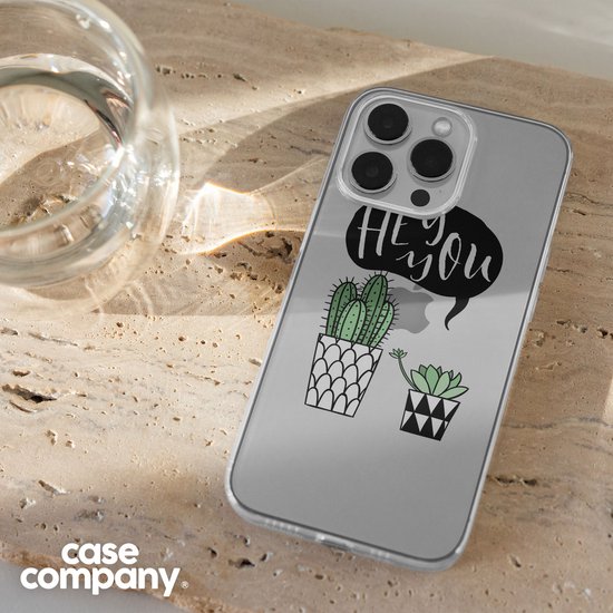 Case Company® - Hoesje geschikt voor iPhone X hoesje - Hey you cactus - Soft Cover Telefoonhoesje - Bescherming aan alle Kanten en Schermrand