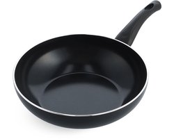 BK Brilliant Wokpan 28cm - 3.7L - PFAS-vrije antikleeflaag – Wokpan inductie – Keramische pan -…