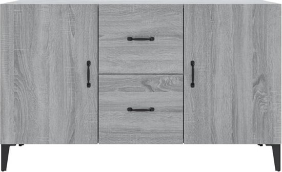 vidaXL Buffet 100 x 36 x 60 cm Bois décoré Chêne Sonoma gris coloré