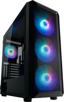 LC-POWER® Obsession Midi Tower ATX PC Case - Computer Behuizing - 4 ARGB Case Fans - Game PC - Gehard Glas - Zwart