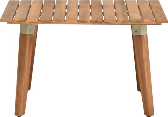 Table de jardin 60x60x36 cm bois d'acacia massif