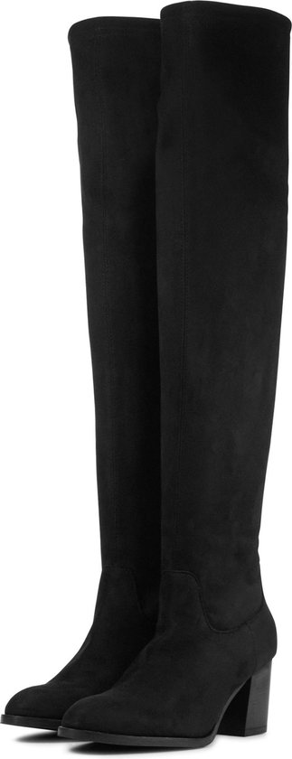 Lamica Overknee laarzen Dames / Laarzen / Damesschoenen - Suède - Equilia  4157 - Zwart | bol.com